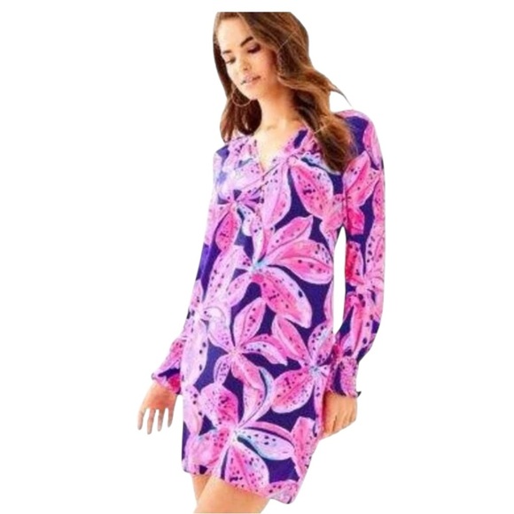 Lilly Pulitzer Stargazer Floral Dress - Picture 1 of 8